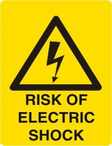 W 223 — WARNING -  RISK OF ELECTRIC SHOCK